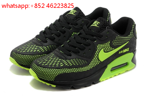 air max noir et vert fluo