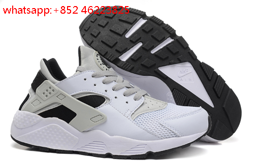 nike air huarache white grey